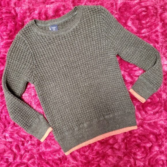 GAP Other - BABY GAP OLIVE GREEN AND ORANGE SWEATER